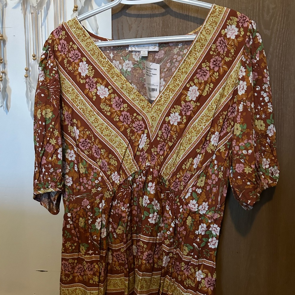 Floral V-Neck Dress